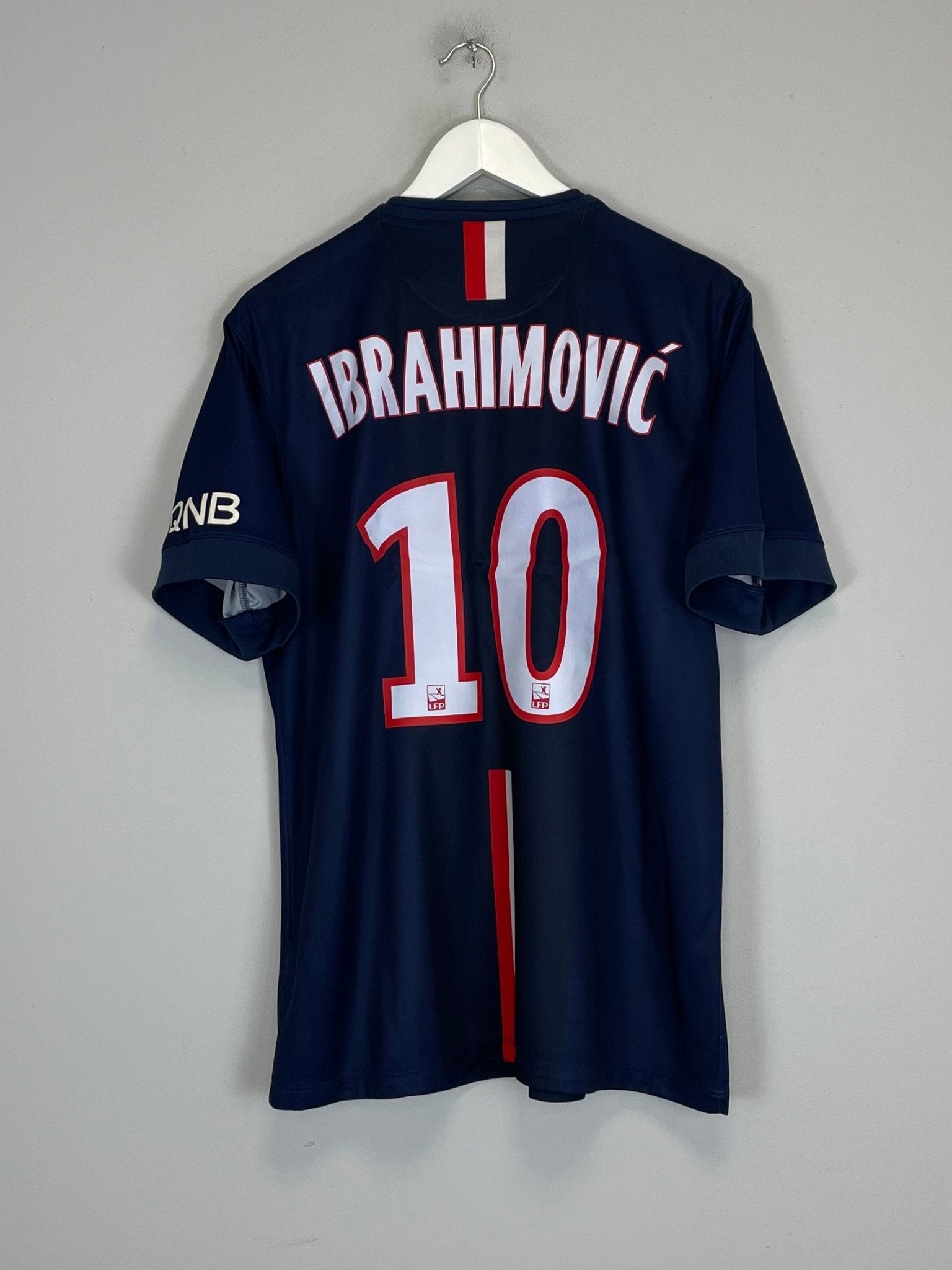 Shop 2014/15 PSG IBRAHIMOVIC #10 HOME SHIRT (L) NIKE, classic football shirts, vintage football shirts & retro soccer jerseys at Cult Kits