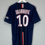 2014/15 PSG IBRAHIMOVIC 10 HOME SHIRT (M) NIKE - Cult Kits - Medium - Buy Vintage Football Shirts, Authentic Retro Football Shirts For Sale, Classic Football Shirts & Soccer Jersey