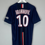 2014/15 PSG IBRAHIMOVIC 10 HOME SHIRT (M) NIKE - Cult Kits - Medium - Buy Vintage Football Shirts, Authentic Retro Football Shirts For Sale, Classic Football Shirts & Soccer Jersey