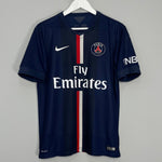 Shop 2014/15 PSG IBRAHIMOVIC #10 HOME SHIRT (M) NIKE, classic football shirts, vintage football shirts & retro soccer jerseys at Cult Kits