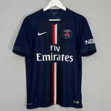 Shop 2014/15 PSG IBRAHIMOVIC #10 HOME SHIRT (M) NIKE, classic football shirts, vintage football shirts & retro soccer jerseys at Cult Kits