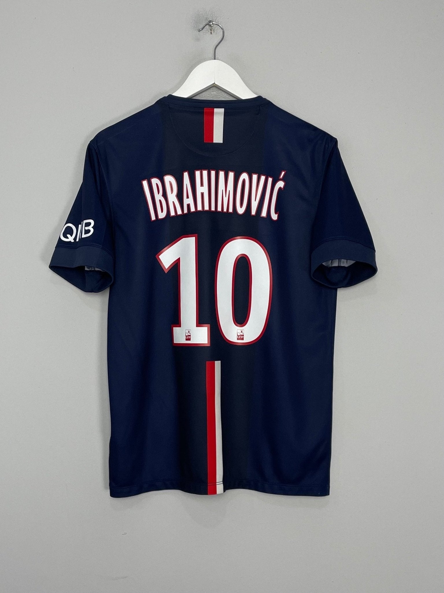 Shop 2014/15 PSG IBRAHIMOVIC #10 HOME SHIRT (M) NIKE, classic football shirts, vintage football shirts & retro soccer jerseys at Cult Kits