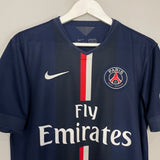 Shop 2014/15 PSG IBRAHIMOVIC #10 HOME SHIRT (M) NIKE, classic football shirts, vintage football shirts & retro soccer jerseys at Cult Kits