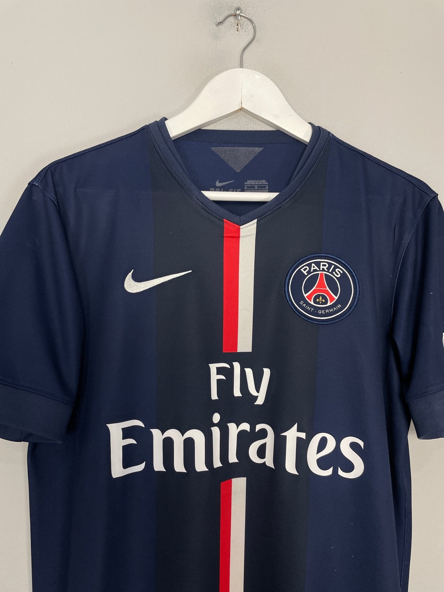 Shop 2014/15 PSG IBRAHIMOVIC #10 HOME SHIRT (M) NIKE, classic football shirts, vintage football shirts & retro soccer jerseys at Cult Kits