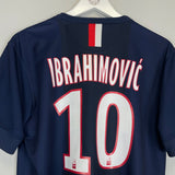 2014/15 PSG IBRAHIMOVIC 10 HOME SHIRT (M) NIKE - Cult Kits - Medium - Buy Vintage Football Shirts, Authentic Retro Football Shirts For Sale, Classic Football Shirts & Soccer Jersey