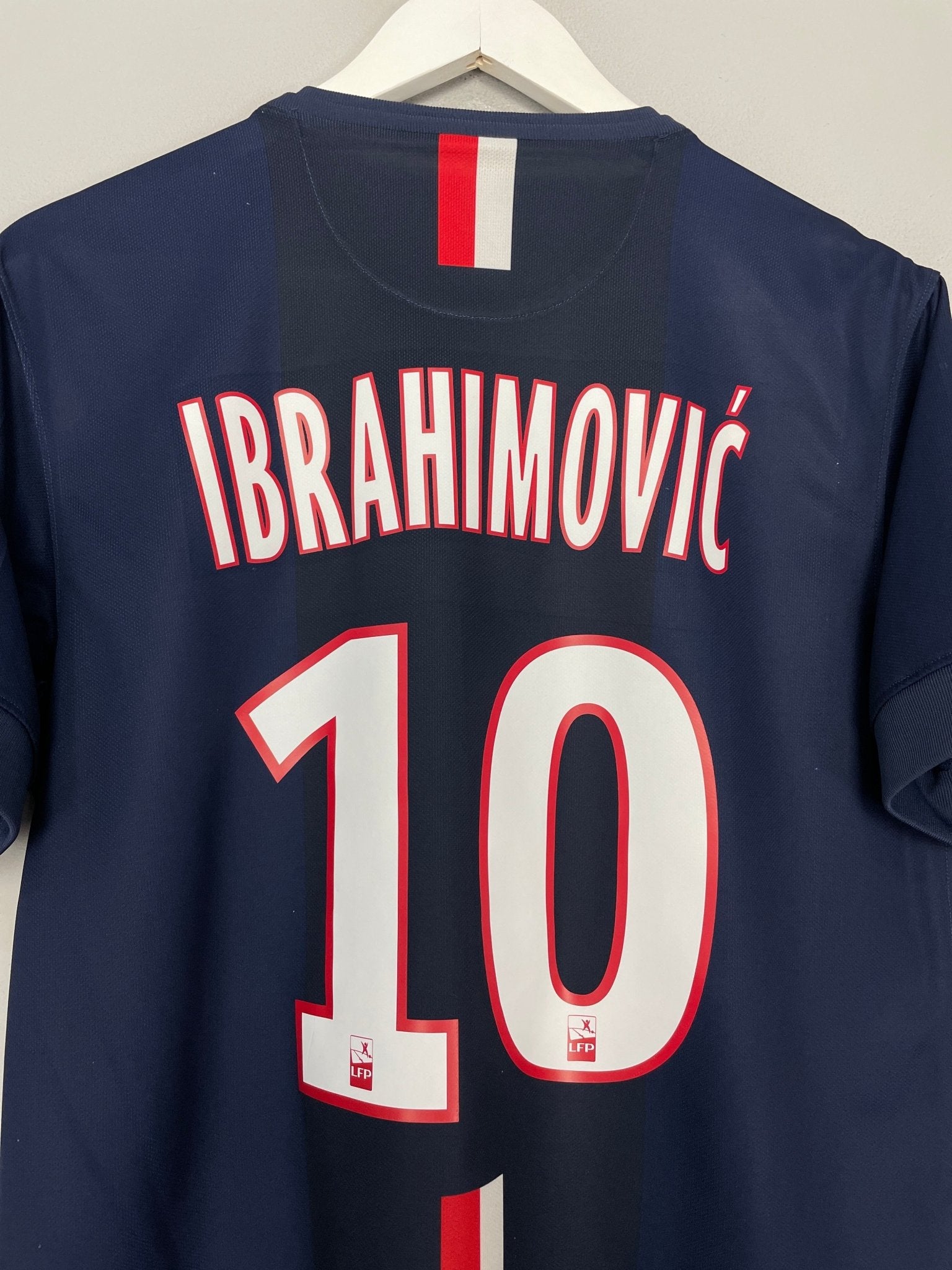 Shop 2014/15 PSG IBRAHIMOVIC #10 HOME SHIRT (M) NIKE, classic football shirts, vintage football shirts & retro soccer jerseys at Cult Kits