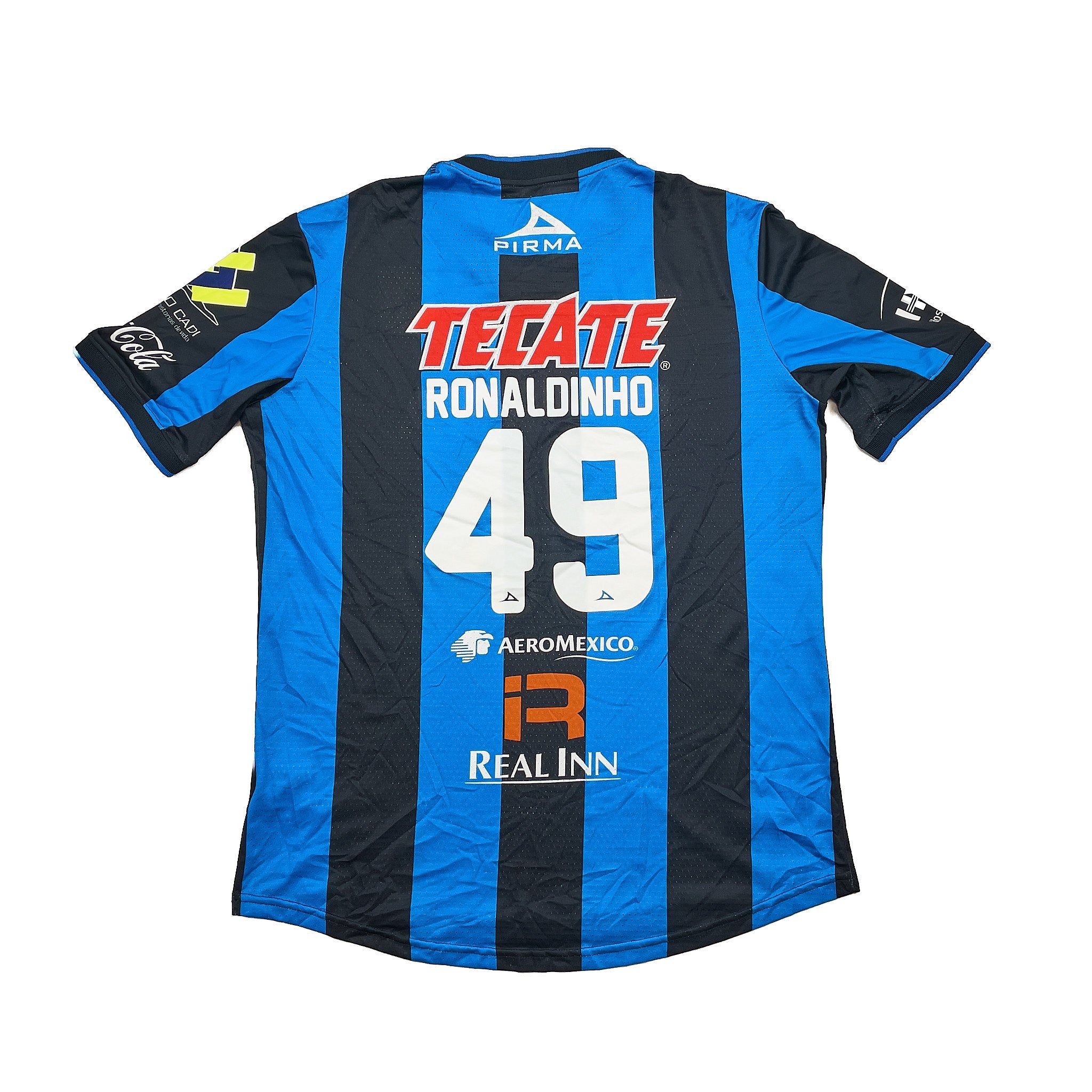 Buy 2014/15 QUERETARO RONALDINHO 49 *PLAYER ISSUE* HOME SHIRT (XXL) PIRMA ~ Free worldwide shipping available ~ Authentic Vintage Football Shirts from Cult Kits