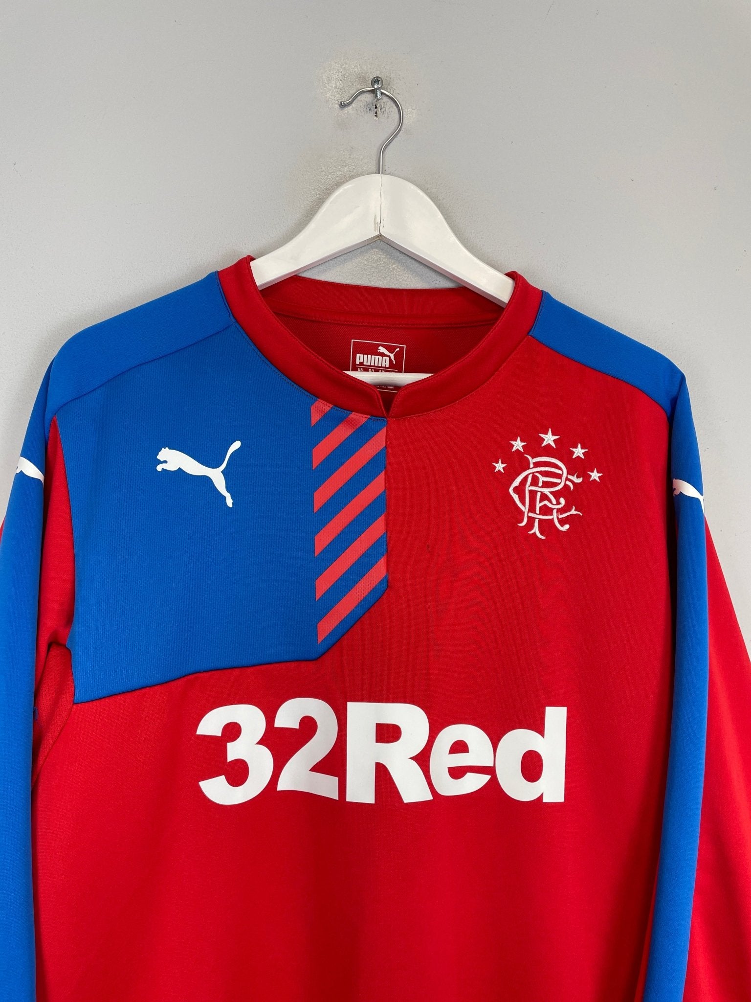 Shop 2014/15 RANGERS JUMPER (L) PUMA, classic football shirts, vintage football shirts & retro soccer jerseys at Cult Kits