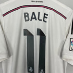 Shop 2014/15 REAL MADRID BALE #11 HOME SHIRT (L) ADIDAS, classic football shirts, vintage football shirts & retro soccer jerseys at Cult Kits