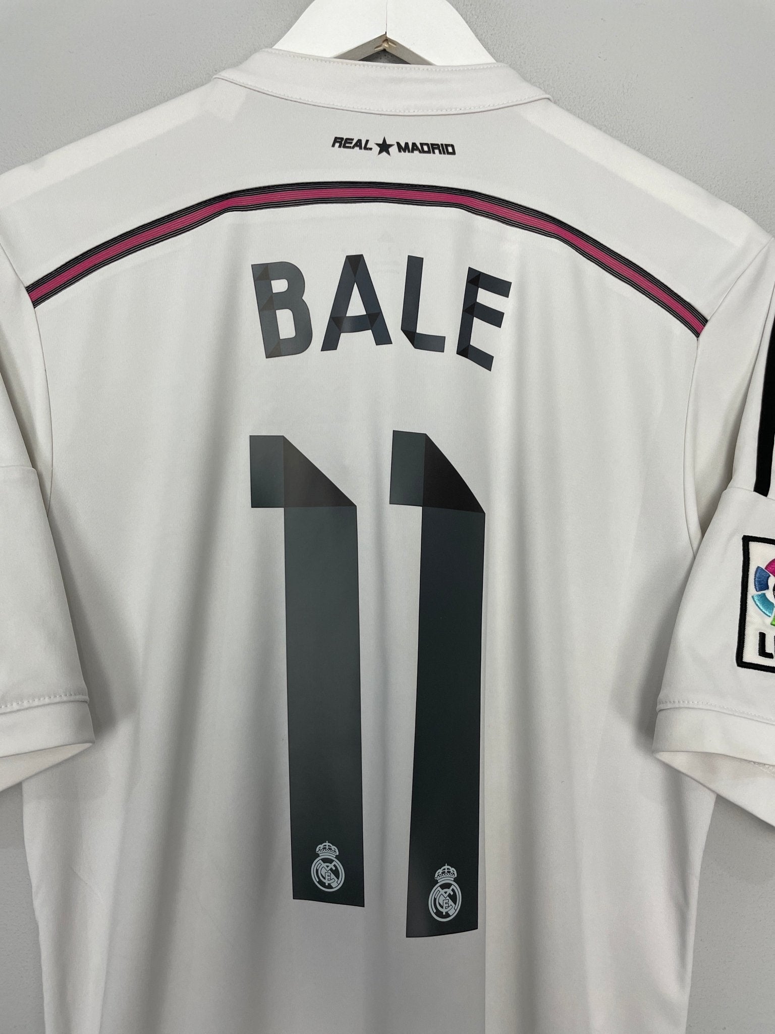 Shop 2014/15 REAL MADRID BALE #11 HOME SHIRT (L) ADIDAS, classic football shirts, vintage football shirts & retro soccer jerseys at Cult Kits