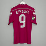 Shop 2014/15 REAL MADRID BENZEMA #9 AWAY SHIRT (S) ADIDAS, classic football shirts, vintage football shirts & retro soccer jerseys at Cult Kits