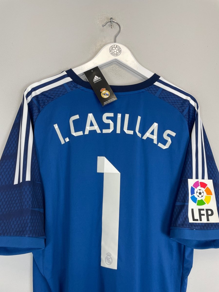 2014/15 REAL MADRID CASILLAS 1 *BNWT* GK SHIRT (XL) ADIDAS - Cult Kits - XL - Buy Vintage Football Shirts, Authentic Retro Football Shirts For Sale, Classic Football Shirts & Soccer Jersey