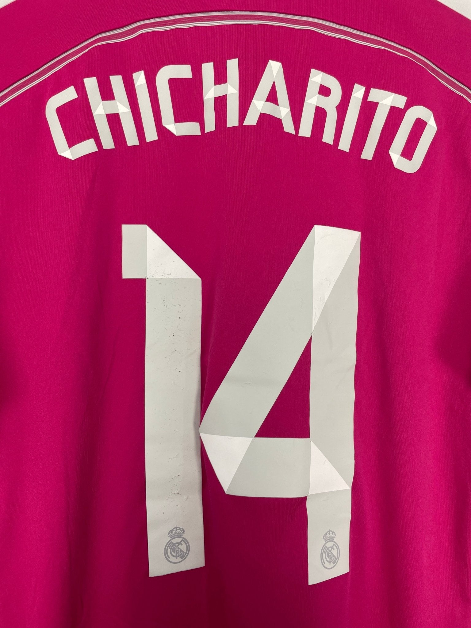 Shop 2014/15 REAL MADRID CHICHARITO #14 AWAY SHIRT (S) ADIDAS, classic football shirts, vintage football shirts & retro soccer jerseys at Cult Kits