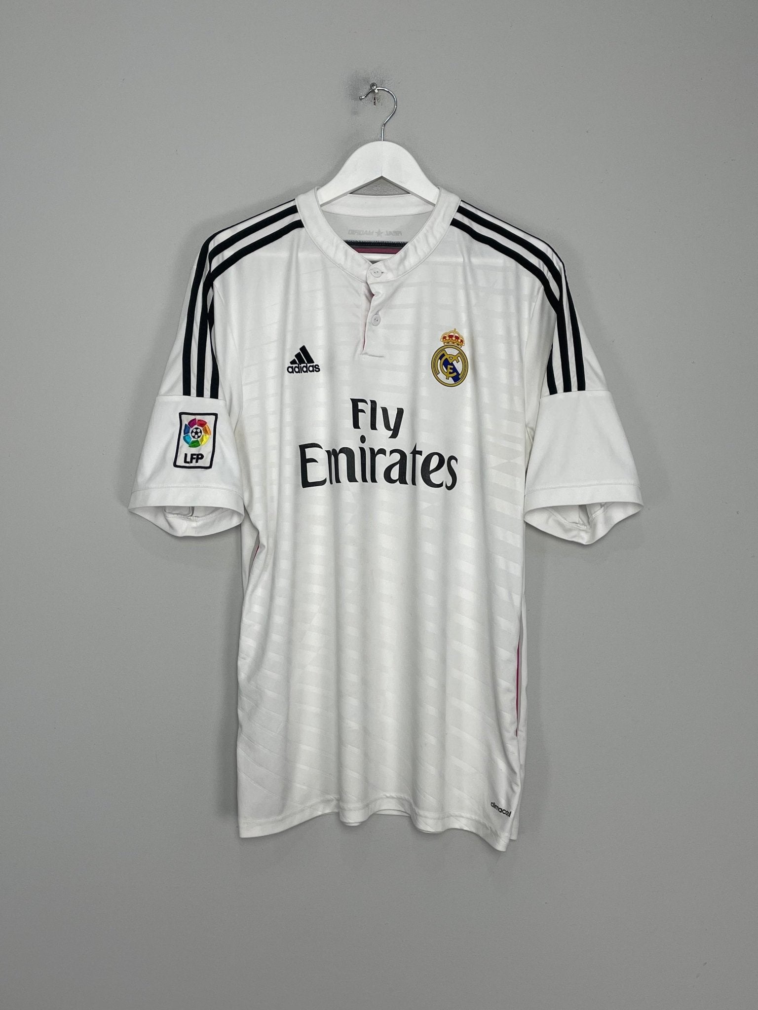 Shop 2014/15 REAL MADRID HOME SHIRT (XL) ADIDAS, classic football shirts, vintage football shirts & retro soccer jerseys at Cult Kits