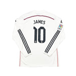 Buy 2014/15 Real Madrid James 10 L/S Home Shirt (XL) Adidas ~ Free worldwide shipping available ~ Authentic Vintage Football Shirts from Cult Kits