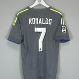 2014/15 REAL MADRID RONALDO 7 AWAY SHIRT (M) ADIDAS - Cult Kits - Medium - Buy Vintage Football Shirts, Authentic Retro Football Shirts For Sale, Classic Football Shirts & Soccer Jersey