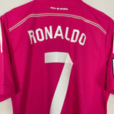 Shop 2014/15 REAL MADRID RONALDO #7 AWAY SHIRT (M) ADIDAS, classic football shirts, vintage football shirts & retro soccer jerseys at Cult Kits