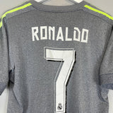 2014/15 REAL MADRID RONALDO 7 AWAY SHIRT (M) ADIDAS - Cult Kits - Medium - Buy Vintage Football Shirts, Authentic Retro Football Shirts For Sale, Classic Football Shirts & Soccer Jersey