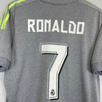 2014/15 REAL MADRID RONALDO 7 AWAY SHIRT (M) ADIDAS - Cult Kits - Medium - Buy Vintage Football Shirts, Authentic Retro Football Shirts For Sale, Classic Football Shirts & Soccer Jersey