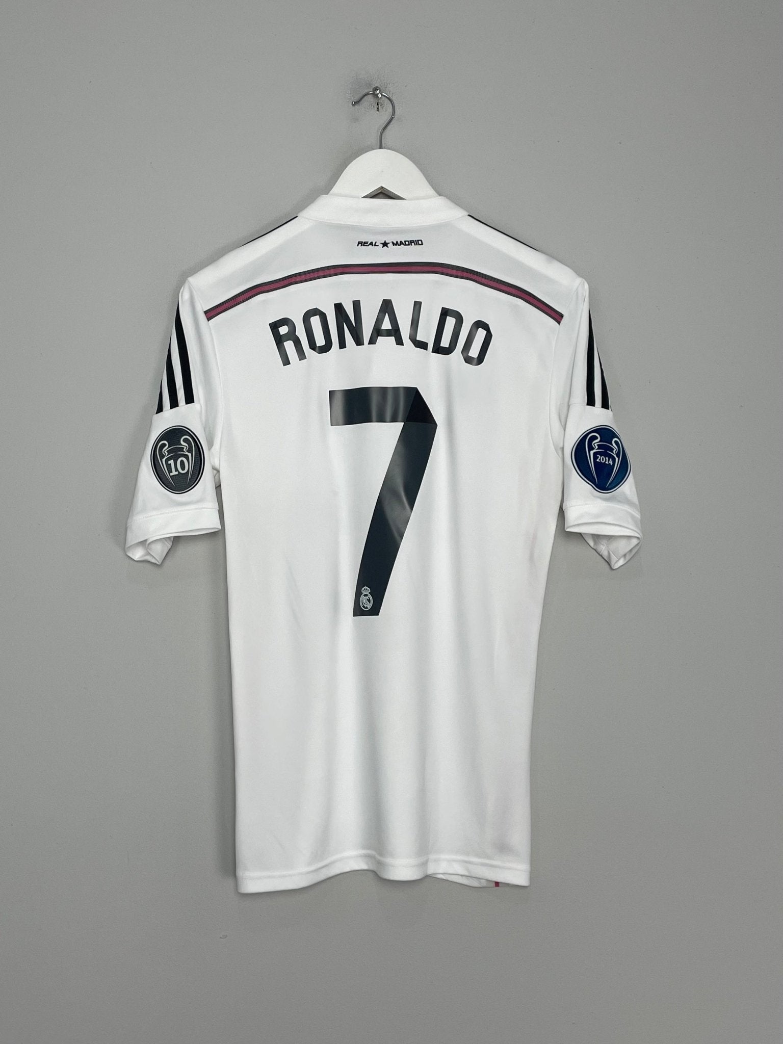 Shop 2014/15 REAL MADRID RONALDO #7 C/L HOME SHIRT (S) ADIDAS, classic football shirts, vintage football shirts & retro soccer jerseys at Cult Kits