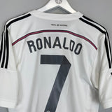 2014/15 REAL MADRID RONALDO 7 HOME SHIRT (M) ADIDAS - Cult Kits - Medium - Buy Vintage Football Shirts, Authentic Retro Football Shirts For Sale, Classic Football Shirts & Soccer Jersey