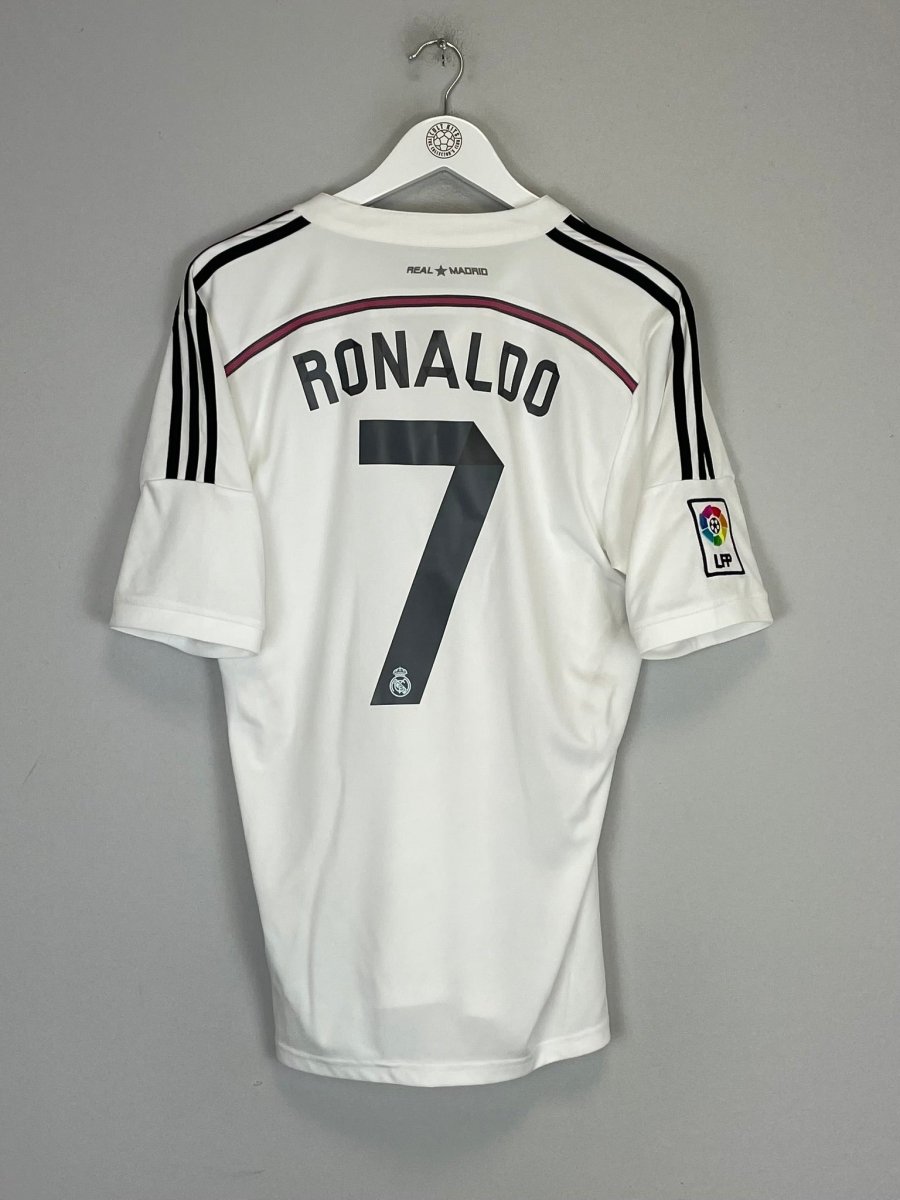 2014/15 REAL MADRID RONALDO 7 HOME SHIRT (M) ADIDAS - Cult Kits - Medium - Buy Vintage Football Shirts, Authentic Retro Football Shirts For Sale, Classic Football Shirts & Soccer Jersey