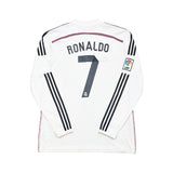 Buy 2014/15 Real Madrid Ronaldo 7 L/S Home Shirt (XL) Adidas ~ Free worldwide shipping ~ Authentic Vintage Football Shirts from Cult Kits