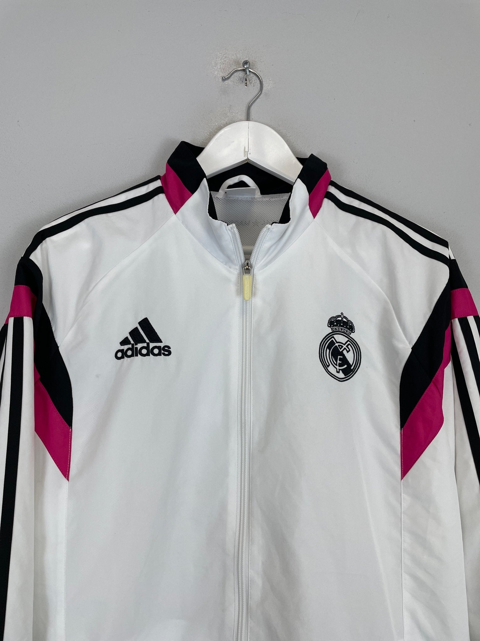 Shop 2014/15 REAL MADRID TRACK JACKET (L) ADIDAS, classic football shirts, vintage football shirts & retro soccer jerseys at Cult Kits