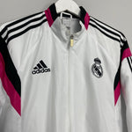 Shop 2014/15 REAL MADRID TRACK JACKET (L) ADIDAS, classic football shirts, vintage football shirts & retro soccer jerseys at Cult Kits