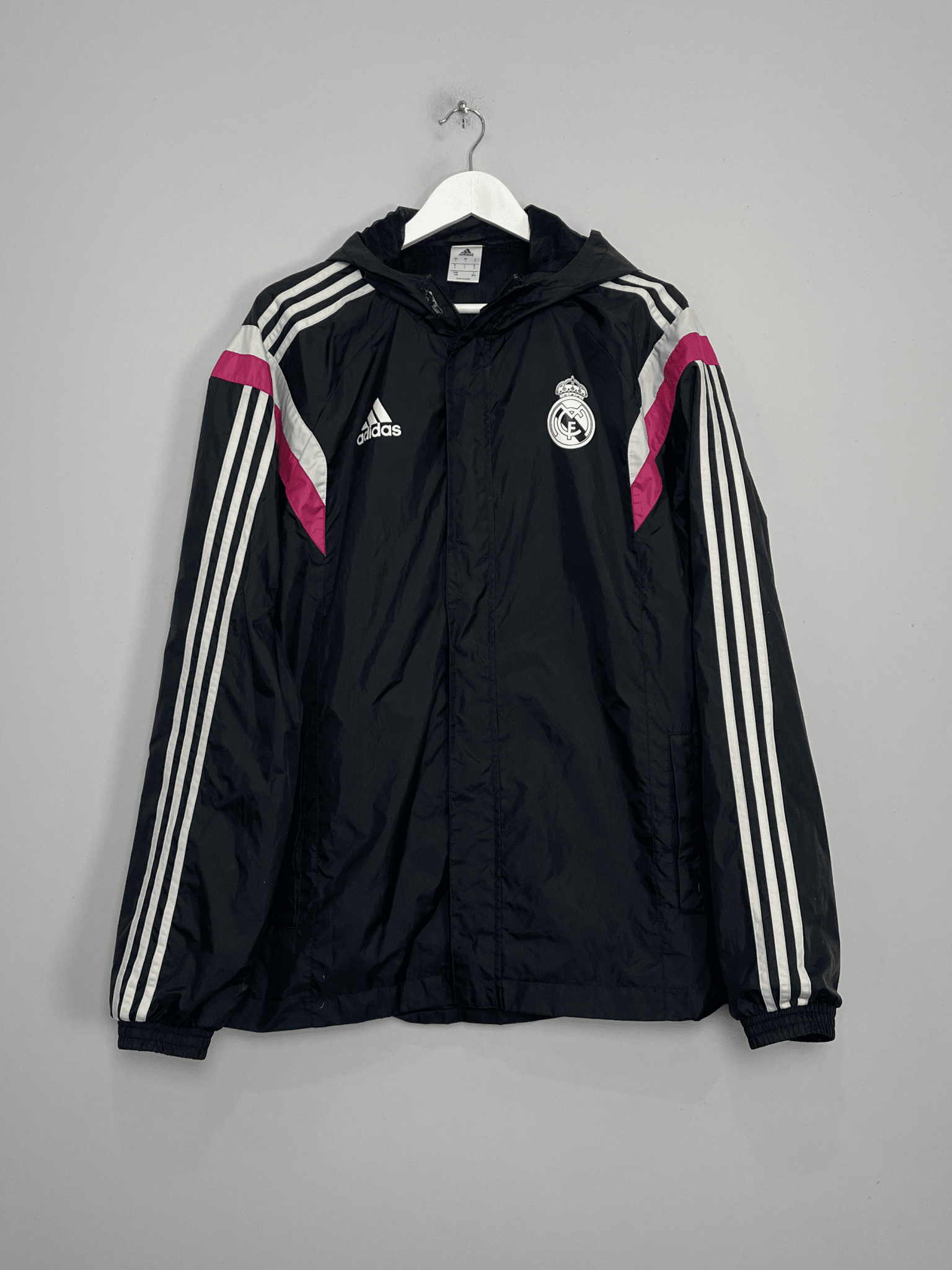 Shop 2014/15 REAL MADRID TRACK JACKET (L) ADIDAS, classic football shirts, vintage football shirts & retro soccer jerseys at Cult Kits