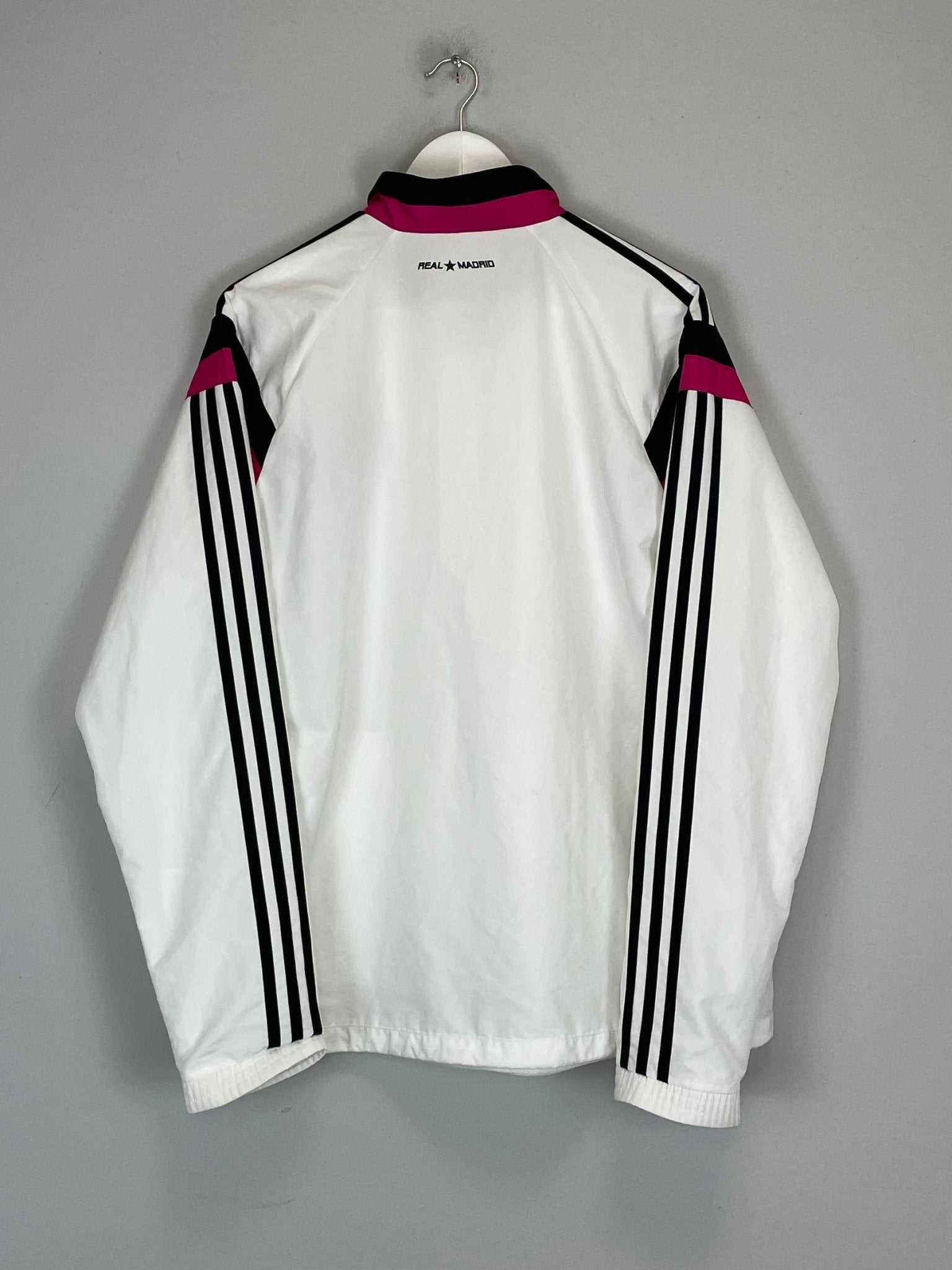 Shop 2014/15 REAL MADRID TRACK JACKET (L) ADIDAS, classic football shirts, vintage football shirts & retro soccer jerseys at Cult Kits