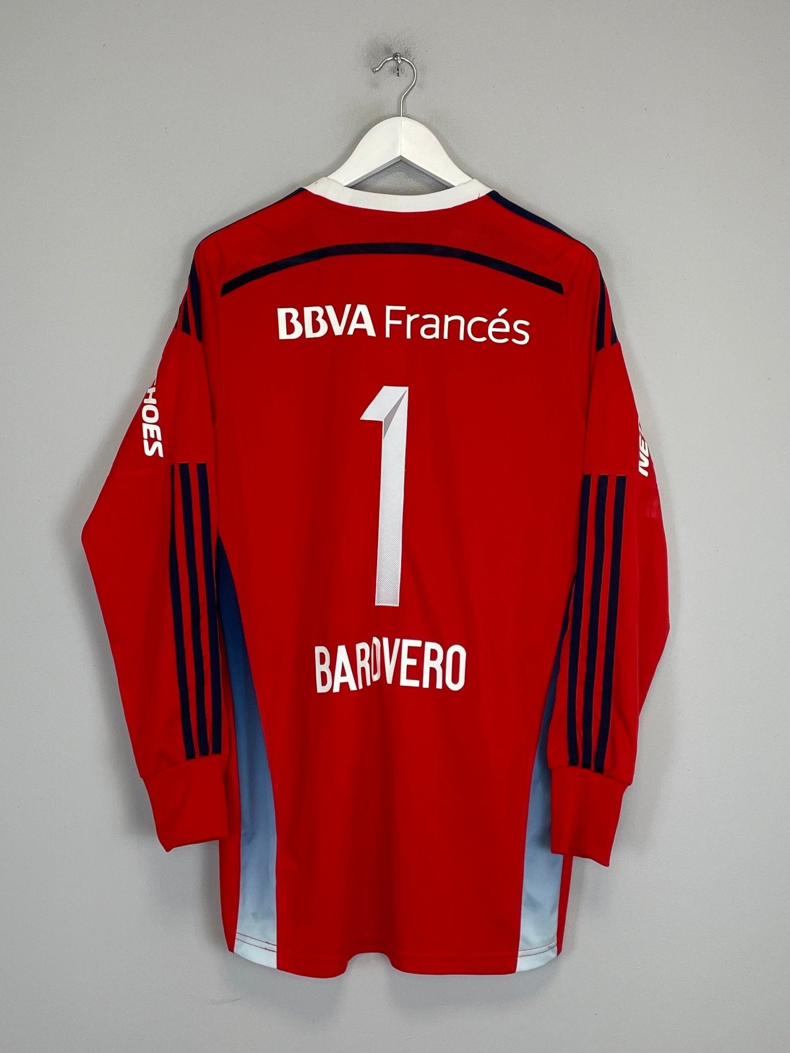 Shop 2014/15 RIVER PLATE BAROVERO #1 *PLAYER ISSUE* GK SHIRT (S) ADIDAS, classic football shirts, vintage football shirts & retro soccer jerseys at Cult Kits