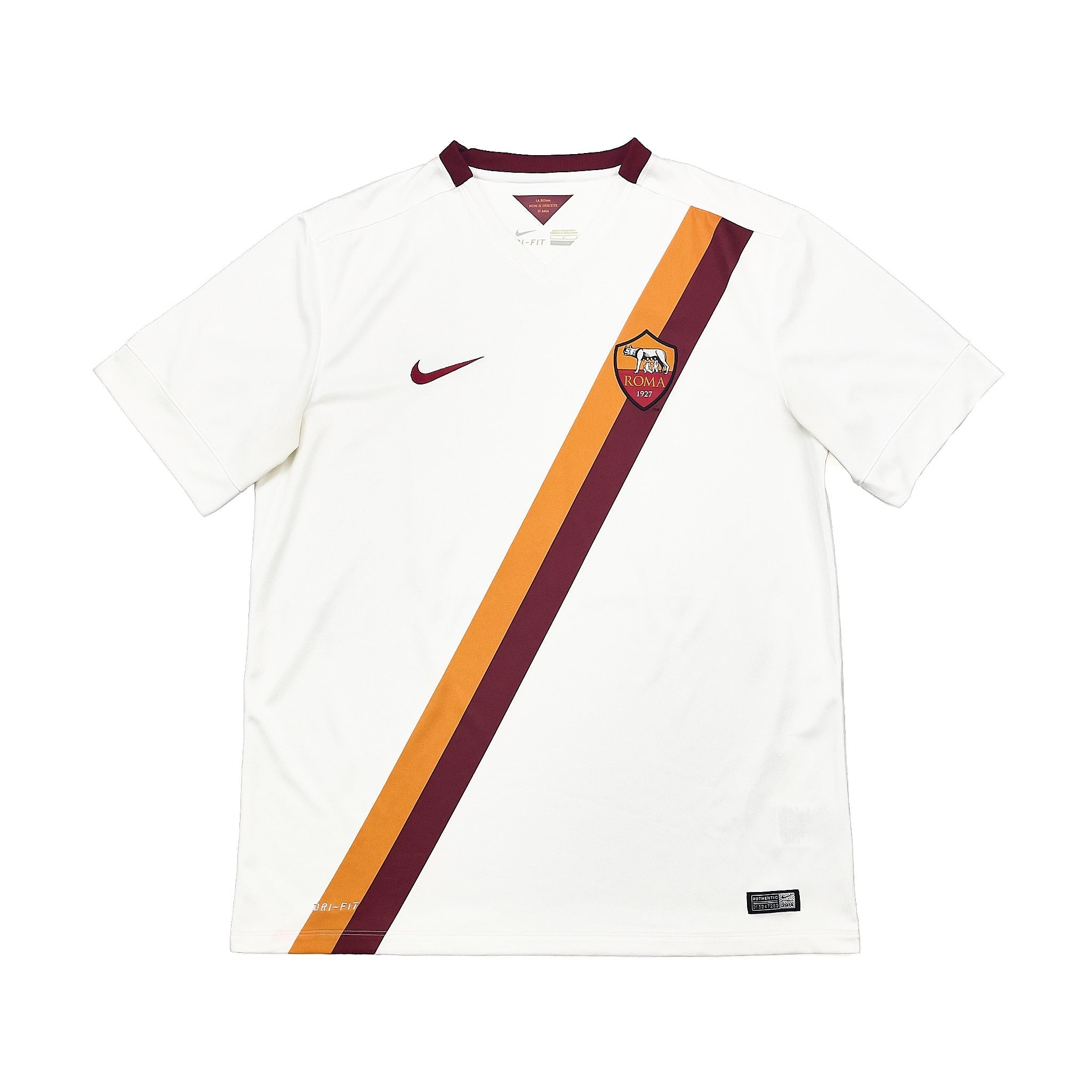 Buy 2014/15 Roma Totti 10 Away Shirt (L) Nike ~ Free worldwide shipping available ~ Authentic Vintage Football Shirts from Cult Kits