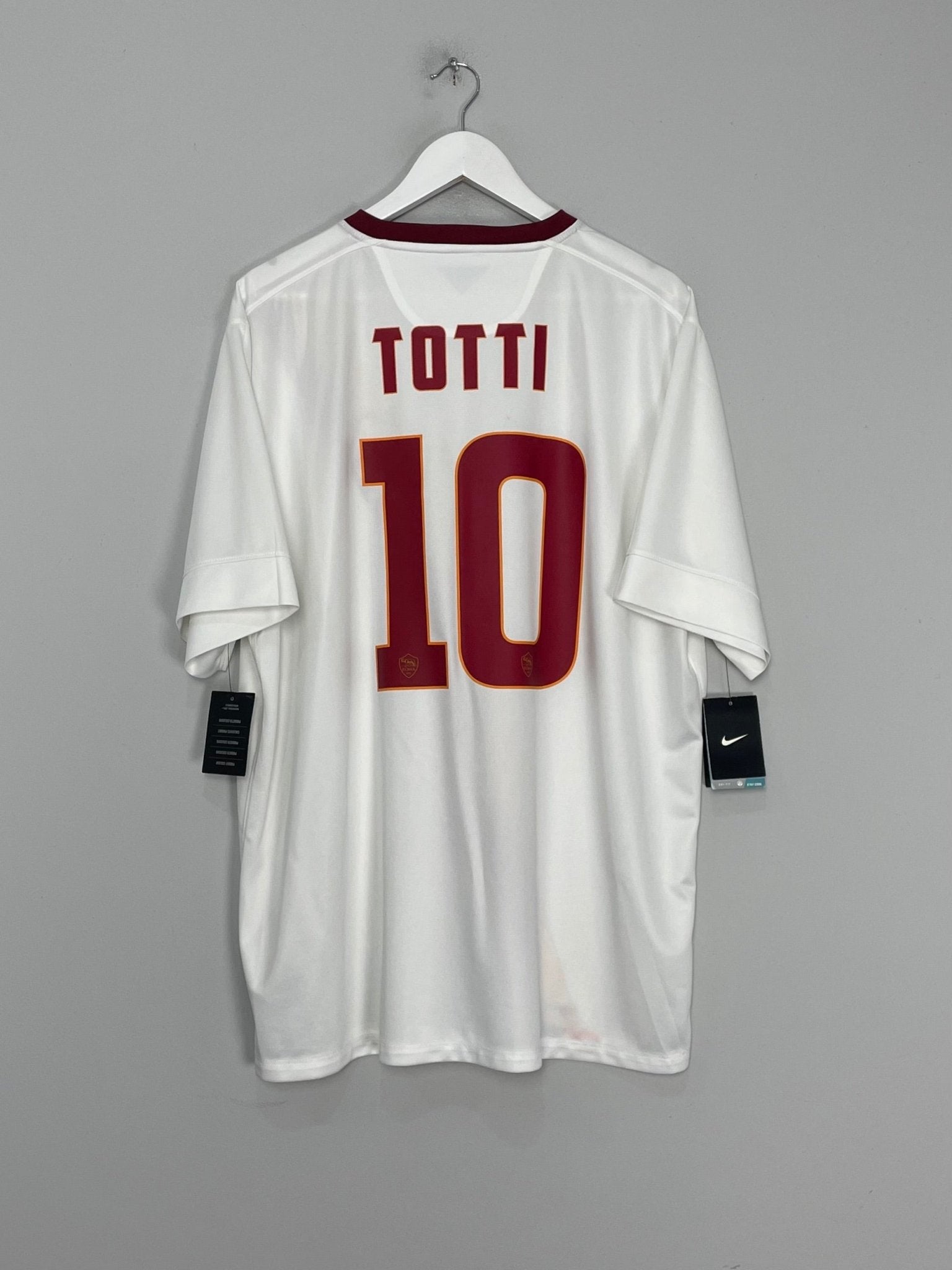 Shop 2014/15 ROMA TOTTI #10 *BNWT* AWAY SHIRT (XXL) NIKE, classic football shirts, vintage football shirts & retro soccer jerseys at Cult Kits