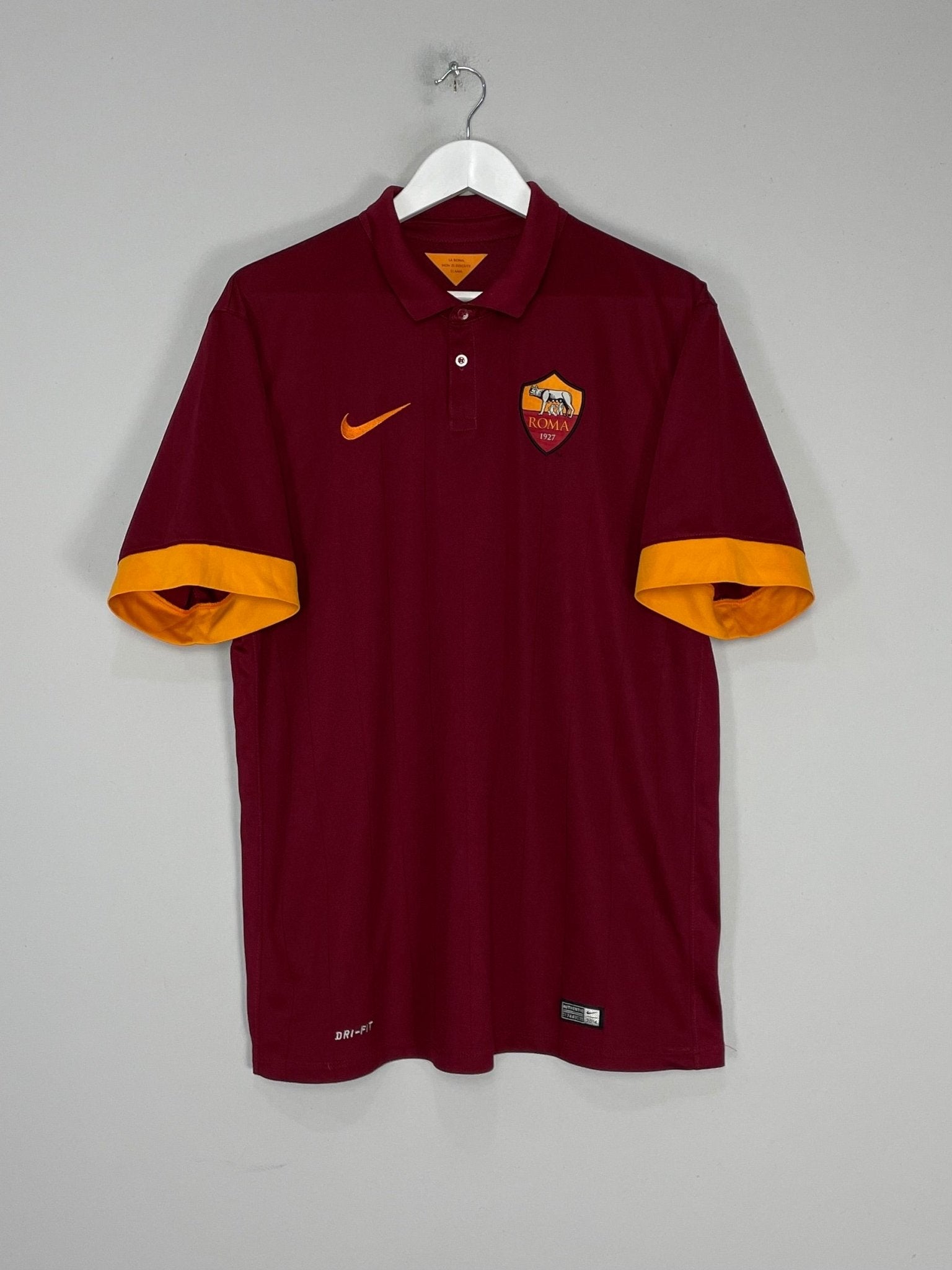 Shop 2014/15 ROMA TOTTI #10 HOME SHIRT (XL) NIKE, classic football shirts, vintage football shirts & retro soccer jerseys at Cult Kits