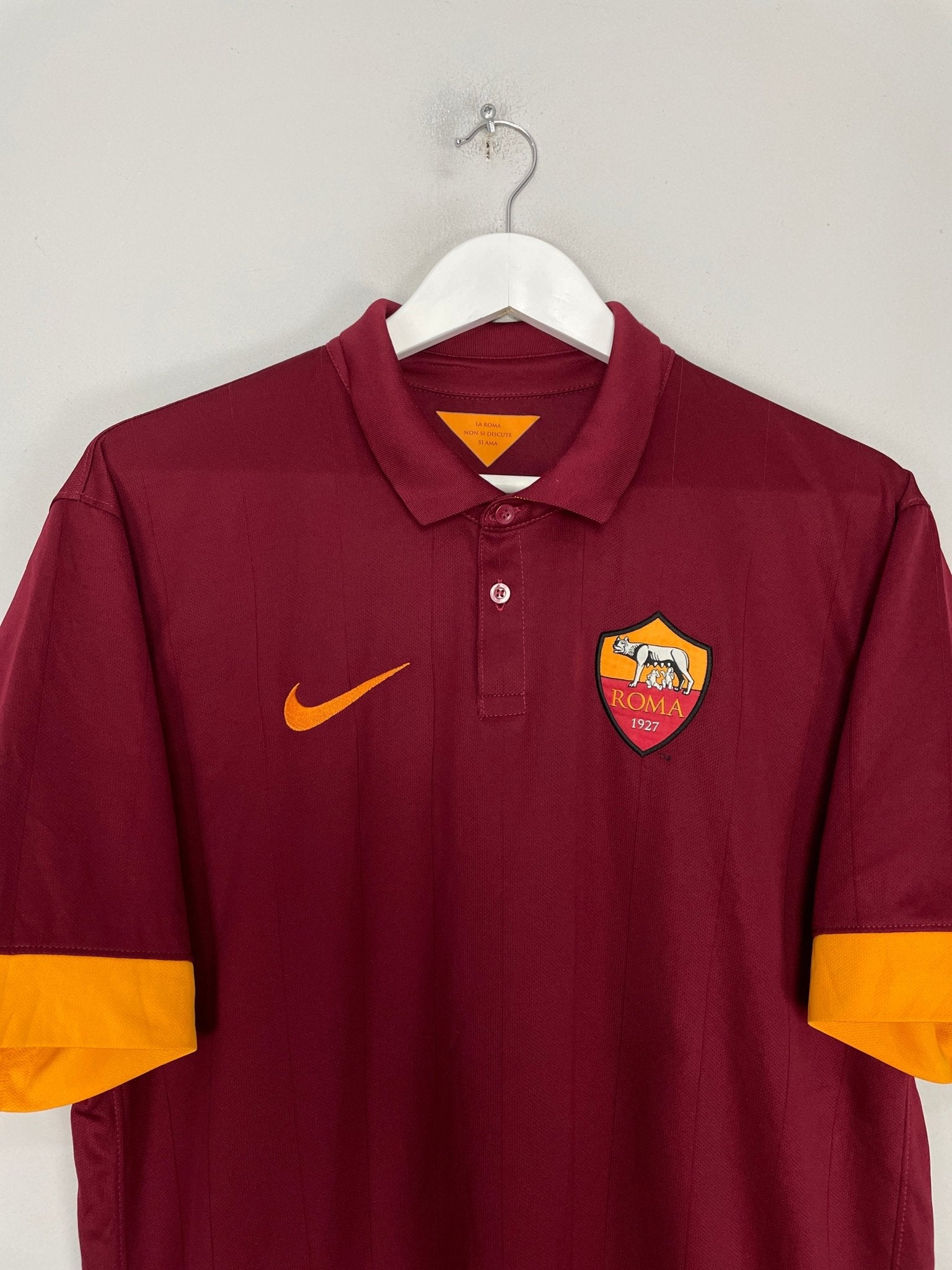 Shop 2014/15 ROMA TOTTI #10 HOME SHIRT (XL) NIKE, classic football shirts, vintage football shirts & retro soccer jerseys at Cult Kits