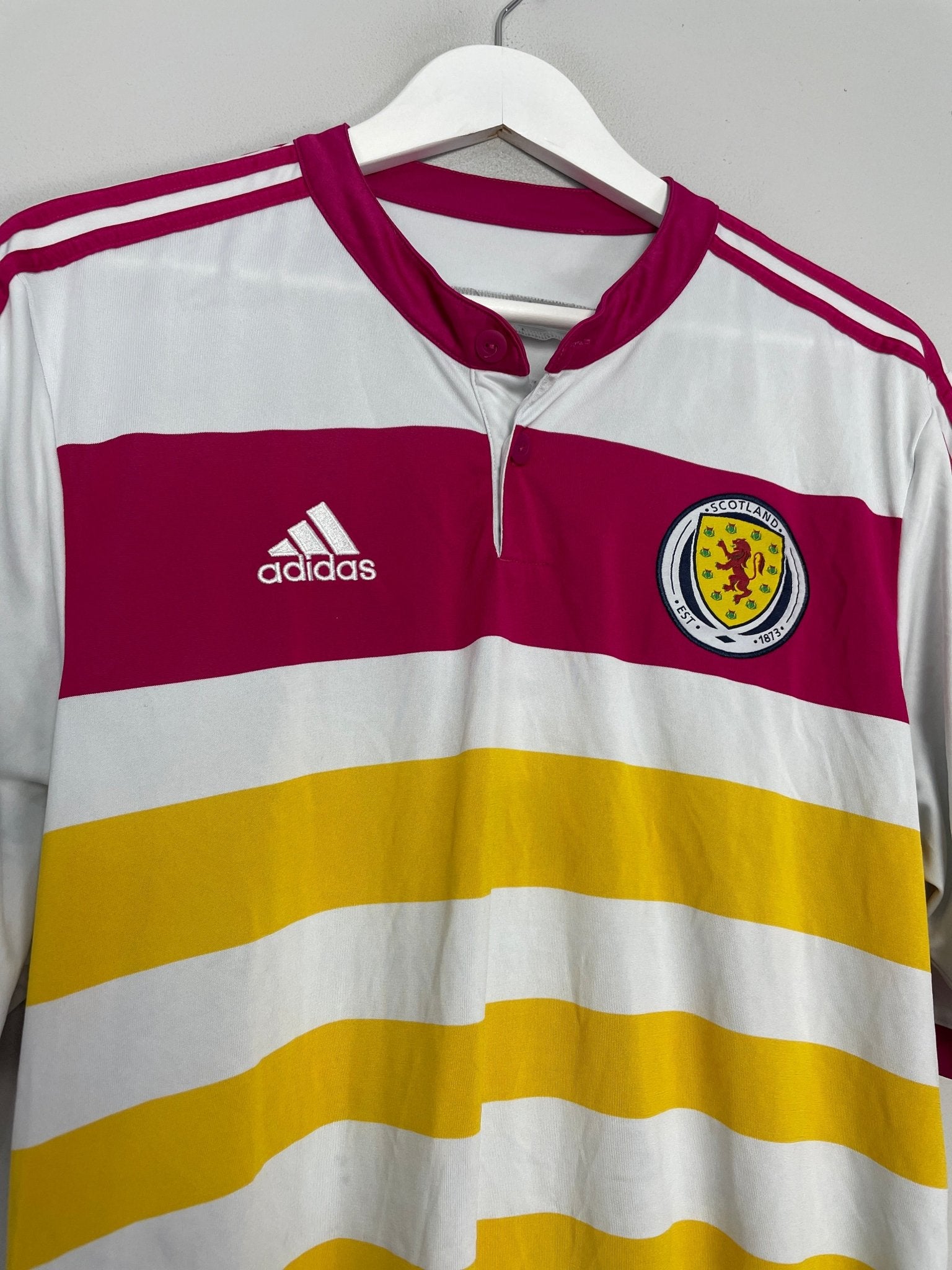 Shop 2014/15 SCOTLAND AWAY SHIRT (XL) ADIDAS, classic football shirts, vintage football shirts & retro soccer jerseys at Cult Kits