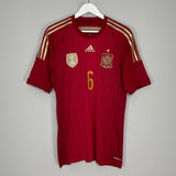 Shop 2014/15 SPAIN A.INIESTA #6 HOME SHIRT (L) ADIDAS, classic football shirts, vintage football shirts & retro soccer jerseys at Cult Kits