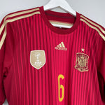 Shop 2014/15 SPAIN A.INIESTA #6 HOME SHIRT (L) ADIDAS, classic football shirts, vintage football shirts & retro soccer jerseys at Cult Kits
