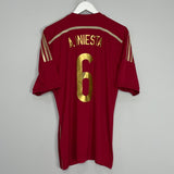 Shop 2014/15 SPAIN A.INIESTA #6 HOME SHIRT (M) ADIDAS, classic football shirts, vintage football shirts & retro soccer jerseys at Cult Kits