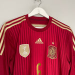 Shop 2014/15 SPAIN A.INIESTA #6 HOME SHIRT (M) ADIDAS, classic football shirts, vintage football shirts & retro soccer jerseys at Cult Kits