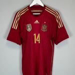 Shop 2014/15 SPAIN ALONSO #14 HOME SHIRT (L) ADIDAS, classic football shirts, vintage football shirts & retro soccer jerseys at Cult Kits