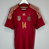 Shop 2014/15 SPAIN ALONSO #14 HOME SHIRT (L) ADIDAS, classic football shirts, vintage football shirts & retro soccer jerseys at Cult Kits