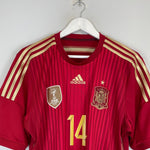 Shop 2014/15 SPAIN ALONSO #14 HOME SHIRT (L) ADIDAS, classic football shirts, vintage football shirts & retro soccer jerseys at Cult Kits