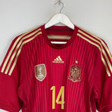 Shop 2014/15 SPAIN ALONSO #14 HOME SHIRT (L) ADIDAS, classic football shirts, vintage football shirts & retro soccer jerseys at Cult Kits
