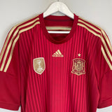 Shop 2014/15 SPAIN HOME SHIRT (XL) ADIDAS, classic football shirts, vintage football shirts & retro soccer jerseys at Cult Kits
