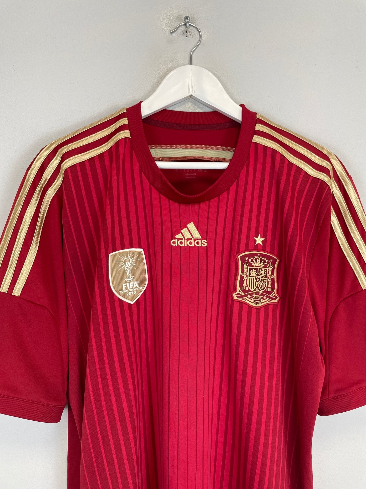 Shop 2014/15 SPAIN HOME SHIRT (XL) ADIDAS, classic football shirts, vintage football shirts & retro soccer jerseys at Cult Kits
