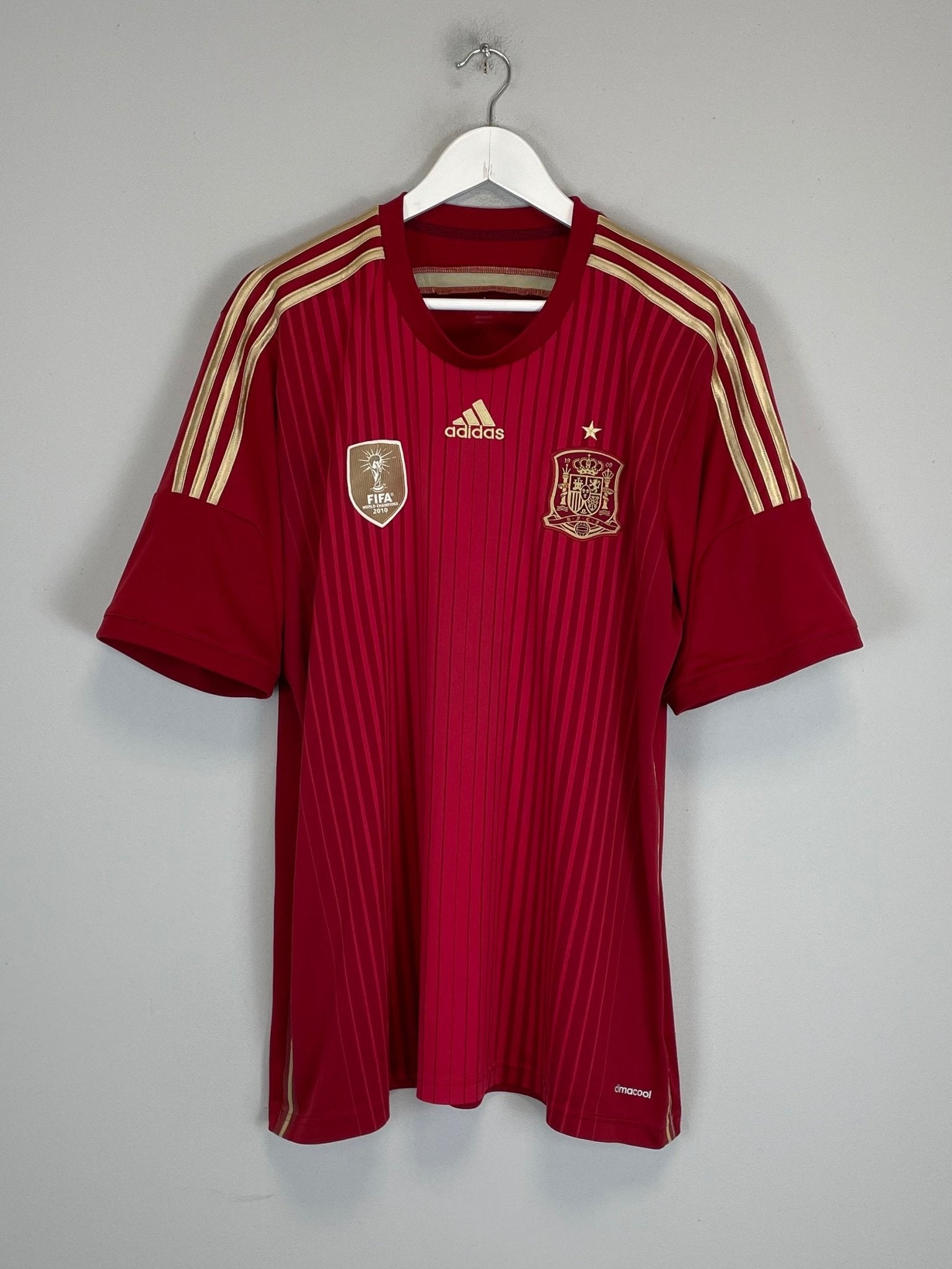 Shop 2014/15 SPAIN HOME SHIRT (XL) ADIDAS, classic football shirts, vintage football shirts & retro soccer jerseys at Cult Kits