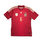 Buy 2014/15 Spain Iniesta 6 Home Shirt (M) Adidas ~ Free worldwide shipping ~ Authentic Vintage Football Shirts from Cult Kits