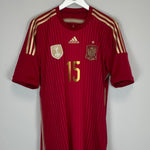 2014/15 SPAIN RAMOS 15 HOME SHIRT (L) ADIDAS - Cult Kits - Large - Buy Vintage Football Shirts, Authentic Retro Football Shirts For Sale, Classic Football Shirts & Soccer Jersey